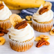Banana & Pecan Cupcakes
