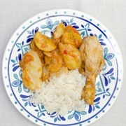 Sudado De Pollo With Achiote and Yam