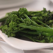 Steamed Purple Sprouting Broccoli