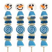 Snowman Gummy Kabob