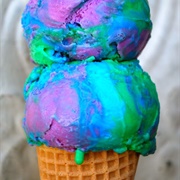 Yellow, Green, and Purple (Onion Overdrive) Ice Cream