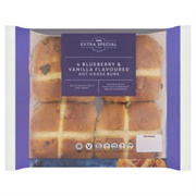 Blueberry & Vanilla Hot Cross Buns