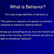 Behavior