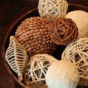 Decorative Balls in a Bowl
