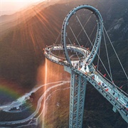Sky Corridor Waterfall Walkway, China