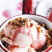 White Peach and Bourbon Vanilla Ice Cream