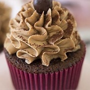 Mocha Frosted Cupcake