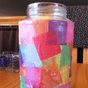 Make a Tissue Paper Jar