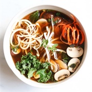 Vegetarian Brothy Noodle Bowl