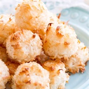 Chocolate-Filled Toasted Coconut Macaroon