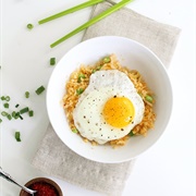 Daikon With Rice and Egg