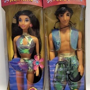 1994 Disney Water Surprise Aladdin and Jasmine