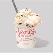 Goat Cheese With Red Cherries