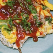 Taiwanese Oyster Omelette