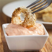 Onion Rings With Mayonnaise