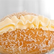 Coconut Cream Split Bun