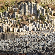 Ohira Bay Basalt Columns, Chatham Islands, New Zealand
