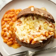 Jacket Potato With Baked Beans (Optional Cheese)