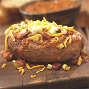 Jacket Potato With Chilli and Cheese