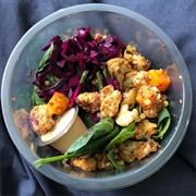 Shawarma Roasted Cauliflower and Tahini Salad