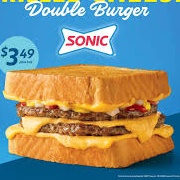 Grilled Cheese Double Burger, Sonic