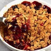 Homemade Mixed Berry Crumble