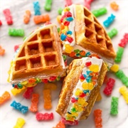 Waffle With Swedish Fish (Waffle With Sweetish Fish)