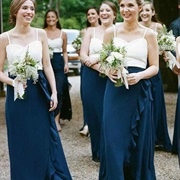 Two-Tone Bridesmaid Dresses