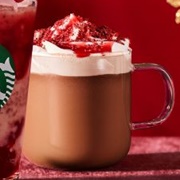 Strawberry & Velvet Brownie Mocha