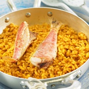 Roasted Yellow Rice and Fish