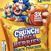 Captain Crunch&#39;s Crunch Mega Berries Snack Pouches