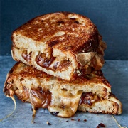 Inside-Out Fig Chutney and Caramelized Onion Grilled Cheese