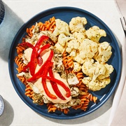 Pimento Cheese Chicken Pasta With Cauliflower