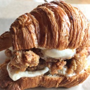 Fried Chicken Croissant Sandwich