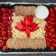 Canadian Flag Cheese Board