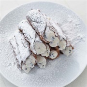 Snow Cream Cannoli