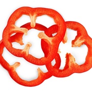 Horizontal Pepper Slices