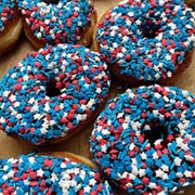 Blue Star Sprinkle Donut