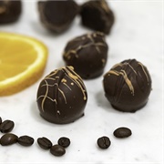 Dark Chocolate Truffle With Valencia Orange Centre