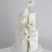 Bouquet of Tulips Wedding Cake