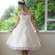 Polka Dot Wedding Dress
