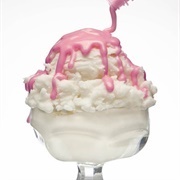Sundae With Pink Sauce