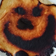 Pancake Burns Chin