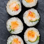 Carrot and Ginger Hosomaki