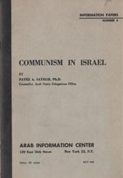Communism in Israel (Fayez A. Sayegh)