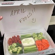 Fill Krispy Kreme Box With Veggies