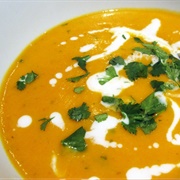 Pumpkin, Coconut and Lime Soup