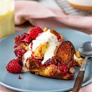 Raspberry Jam and Custard Croissant