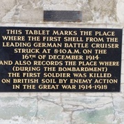 Heugh Gun Battery Memorial Tablet