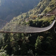 Hanging Bridge of Ghasa, Nepal